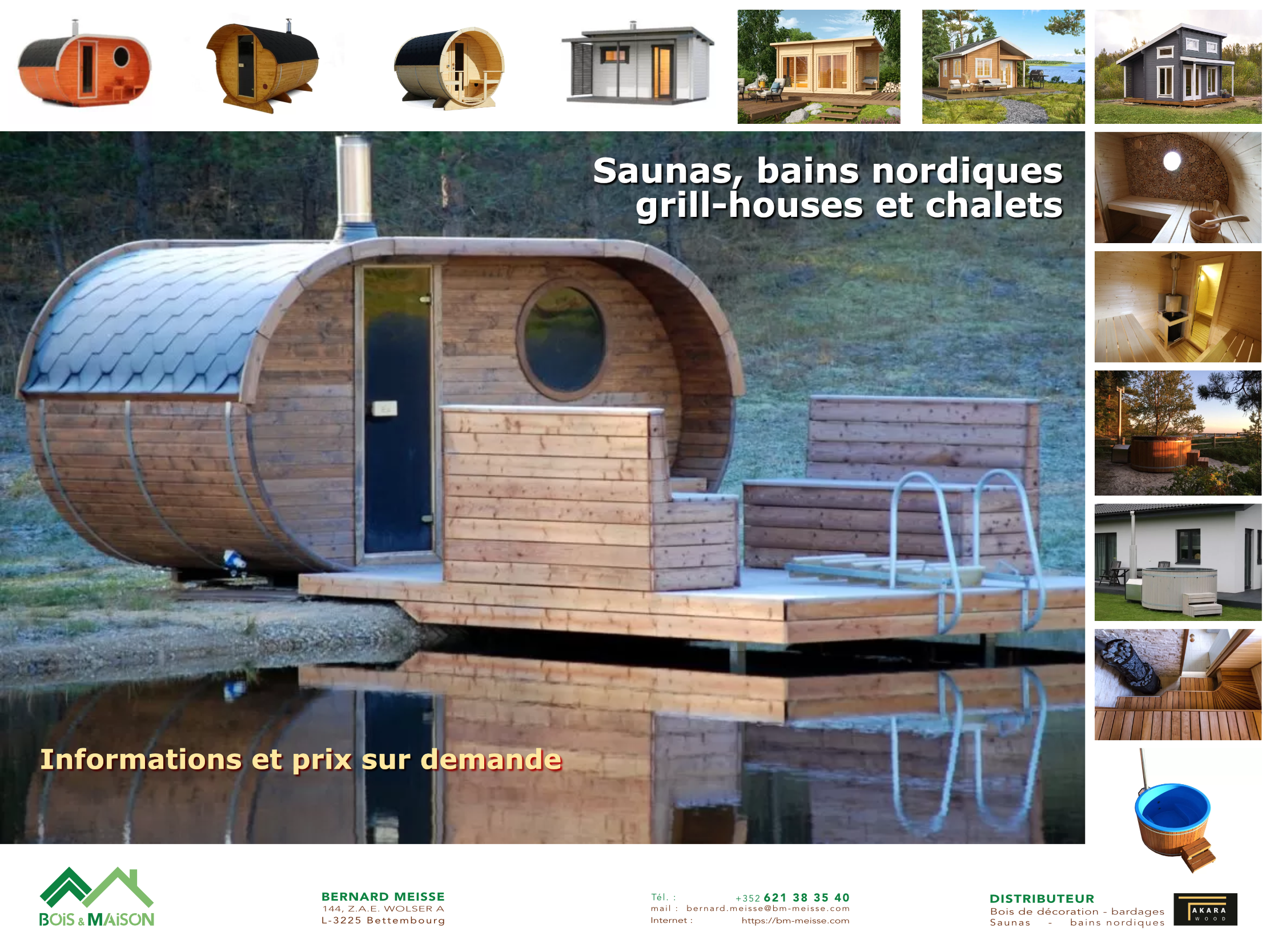 saunas et bains nordiques en bois